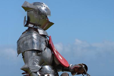 Jousting Knight Stock